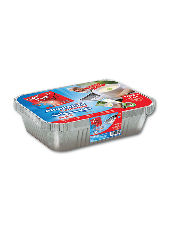 

Fun 10-Pieces 1850cc Aluminium Container with Lid, Silver