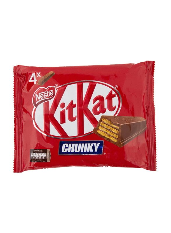 

Kit Kat Chunky Waffle Chocolate, 4 Bars x 40g