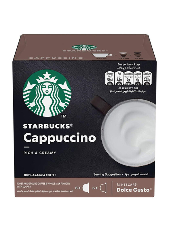 

Starbucks Dolce Gusto Cappuccino Coffee, 12 Capsules