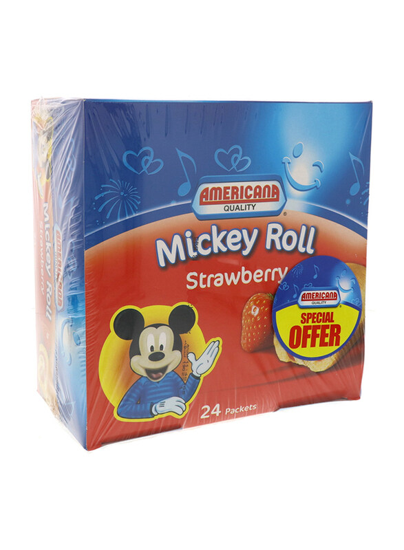 

Americana Mickey Strawberry Roll Cake, 24 x 25g