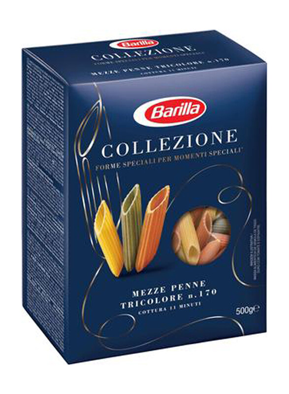 

Barilla Mezze Penne Tricolor Pasta, 500g