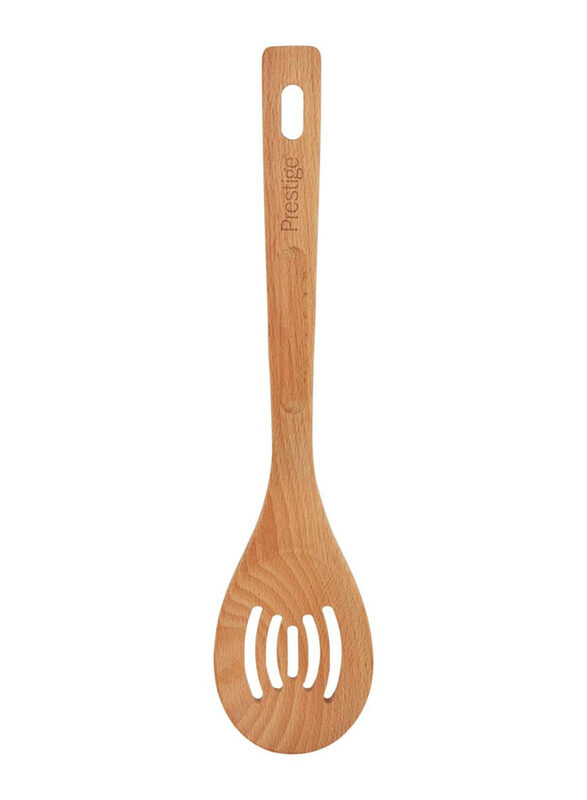 

Prestige Wooden Slotted Spoon, Brown