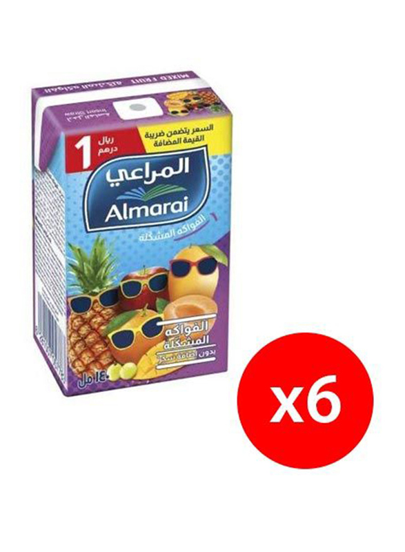 Al Marai Mix fruit Kid Juice, 6 x 140ml