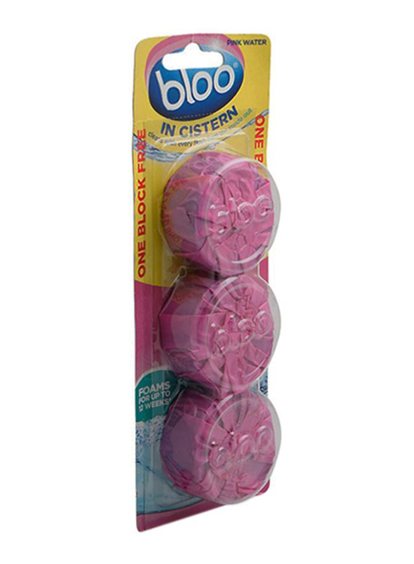 Bloo Twin Toilet Blocks Set, Pink, 3 Pieces x 38g