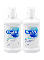 Oral B Gum & Enamel Mouthwash, 2 x 500ml