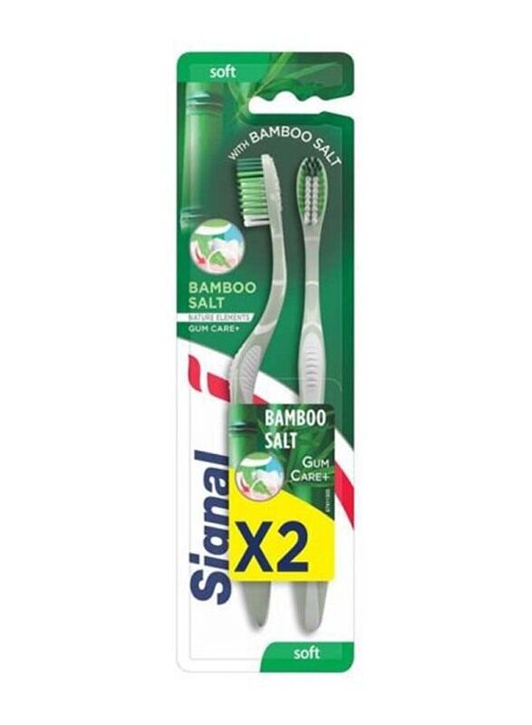 

Signal Bamboo Salt Soft Toothbrush, 2 Pieces