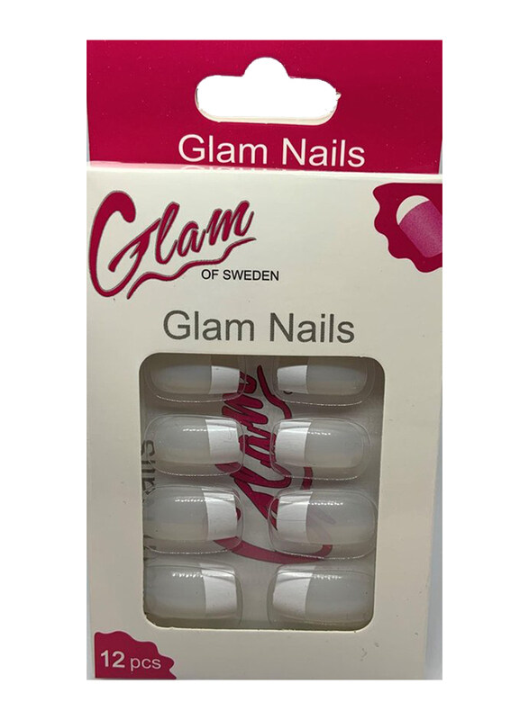 

Glam of Sweden False Nails French Manicure, 12 Pieces, Clear