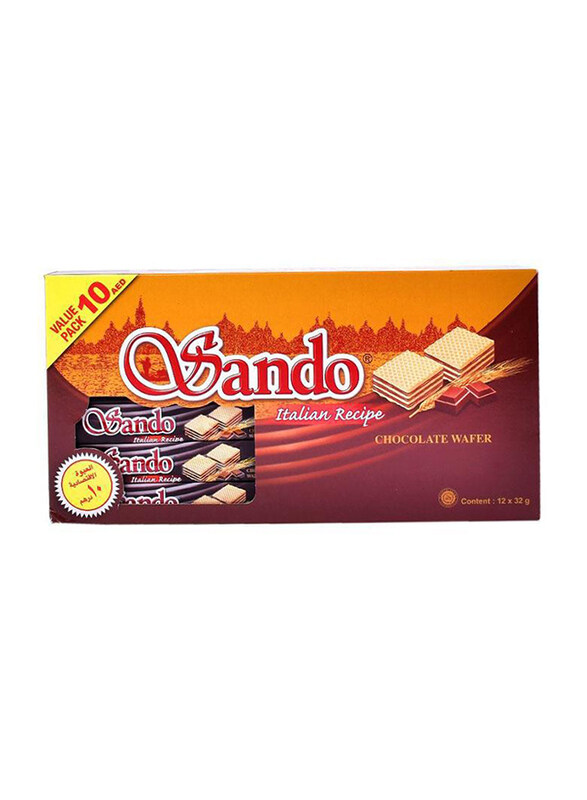 

Sando Italian Recipe Chocolate Wafers, 12 Pieces x 32g