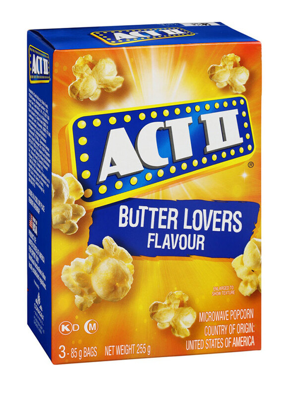 

Act II Butter Lovers Microwave Popcorn, 225g