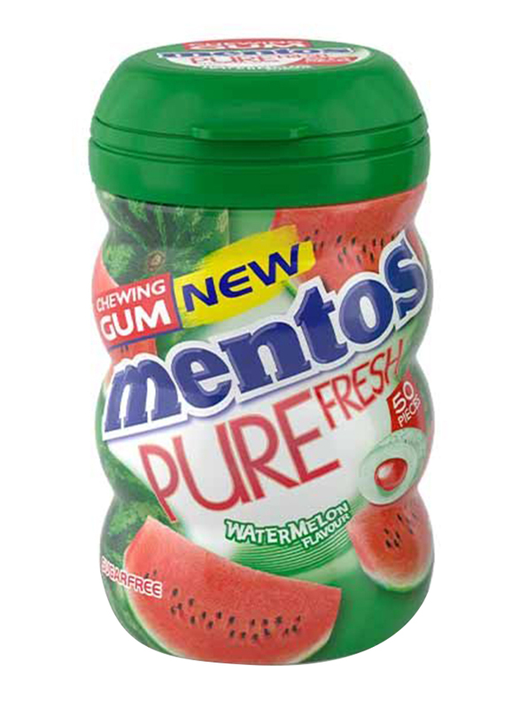 Mentos Pure Fresh Watermelon Chewing Gum, 50 Pieces, 87.5g
