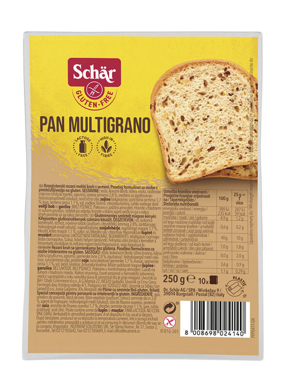 

Schar Pan Multigrano, 250g