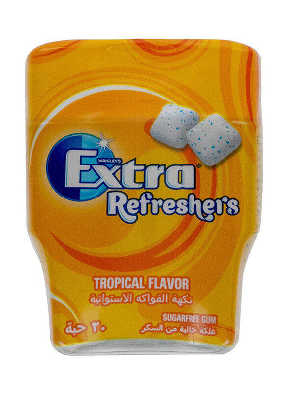 

Wrigley Extra Refreshers Tropical Flavour Chewing Gum, 67g