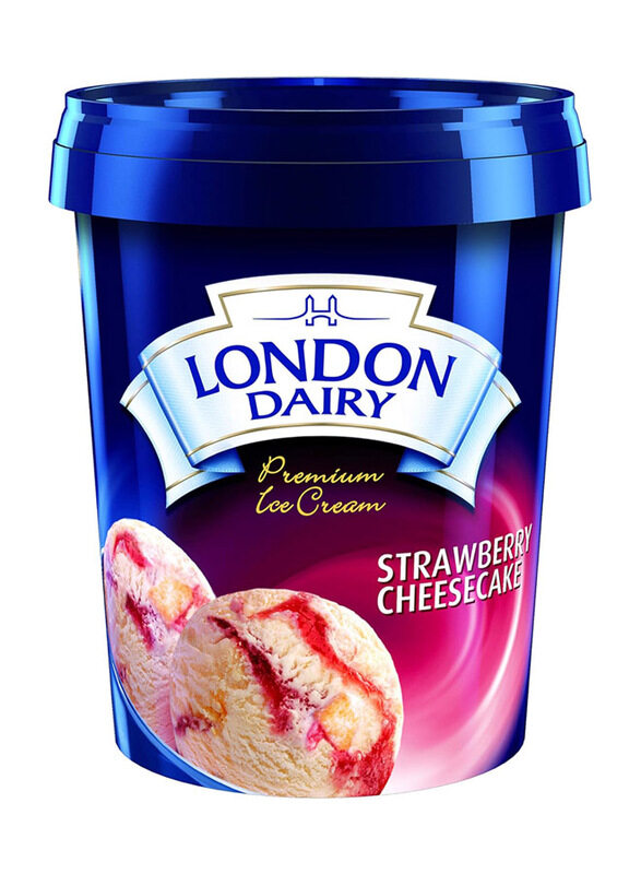 

London Dairy Strawberry Cheese Cake Premium Ice Cream, 500ml