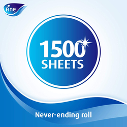 Fine Mega Roll Paper Towel, 325 Meters, 1 Ply x 1500 Sheets