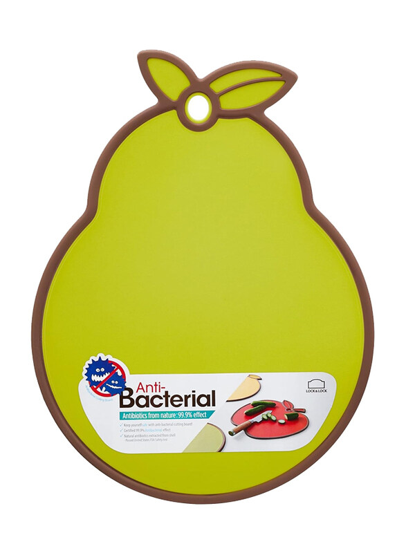 

Lock & Lock Antibacterial Pear Character Cutting Board, Green