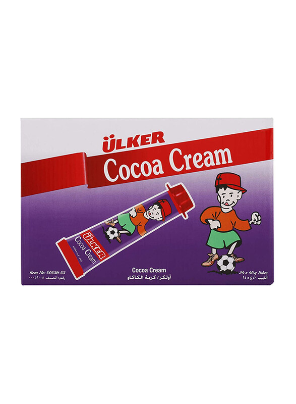 

Ulker Cocoa Cream Tube, 24 Tubes x 40g