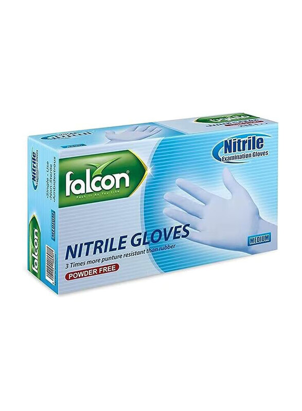 

Falcon Nitrile Powder Free Examination Gloves, Medium, 100 Pieces