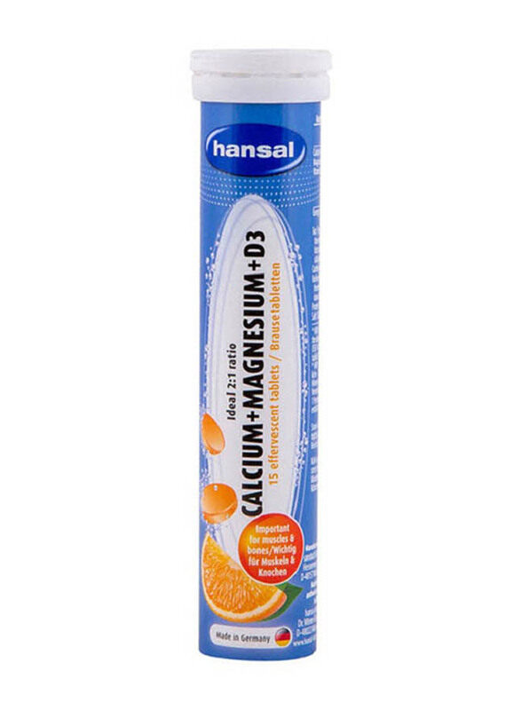

Hansal Calcium + Magnesium + D3, 15 Tablets