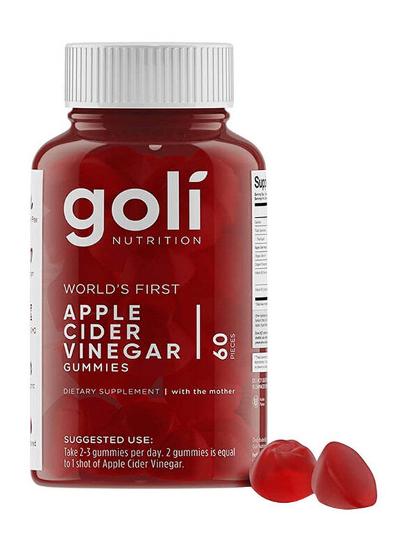 

Goli Nutrition Apple Cider Vinegar Gummies, 60 Gummies