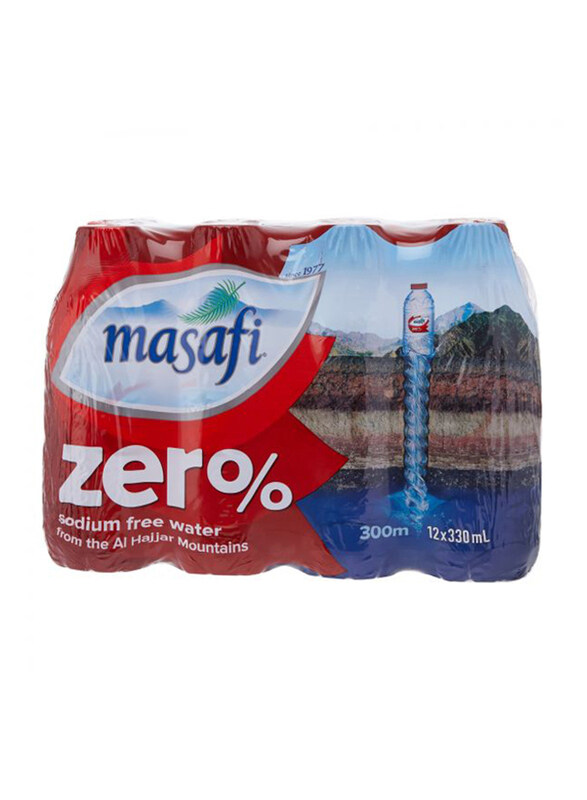 

Masafi Zero Sodium Free Mineral Water, 12 Bottles x 330ml