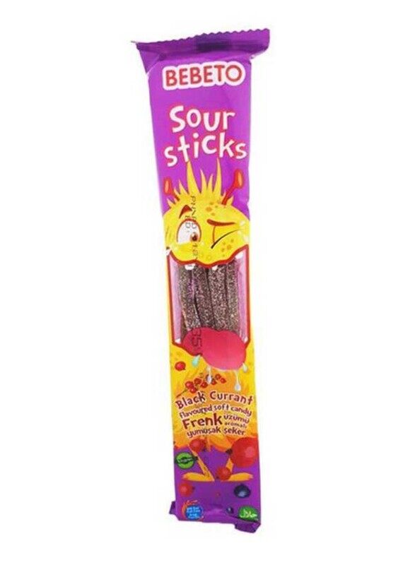 

Bebeto Blackcurrant Sour Sticks, 24 x 35g