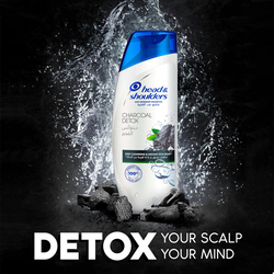 Head & Shoulders Charcoal Detox Shampoo, 2 Pieces, 400ml