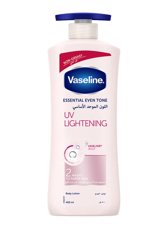 Vaseline Essential Even Tone UV Lightening Body Lotion, 400ml