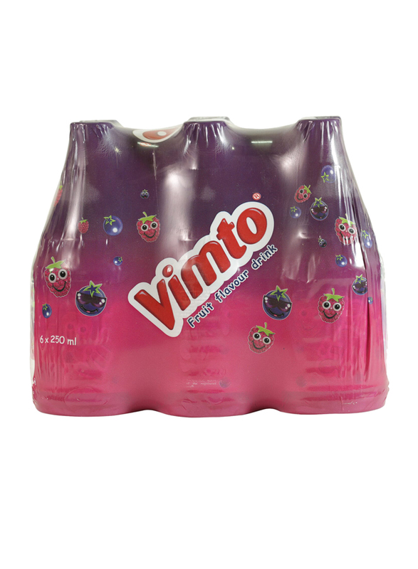 Vimto Fruit Flavour Drink, 6 Bottles x 250ml