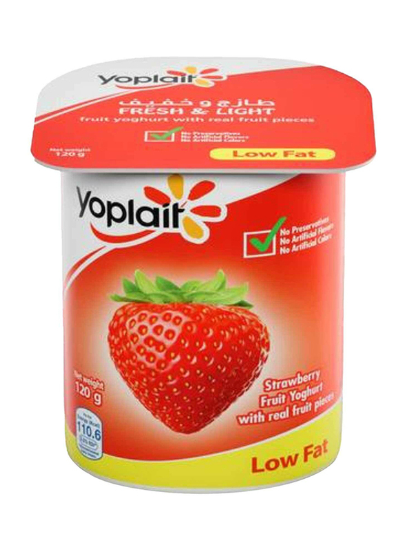 Yoplait Low Fat Strawberry Fruit Yogurt, 120g