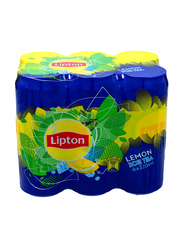 ليبتون شاي بنكهة الليمون، 6 علبx320 مل