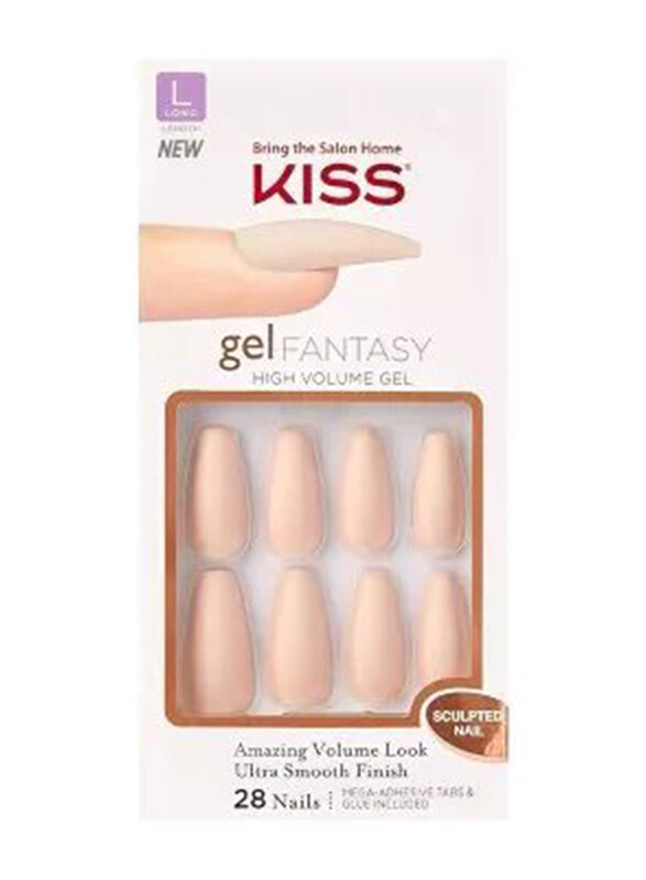 

Kiss Gel Fantasy Sculpted Nails Set, Kgfs01c, Beige