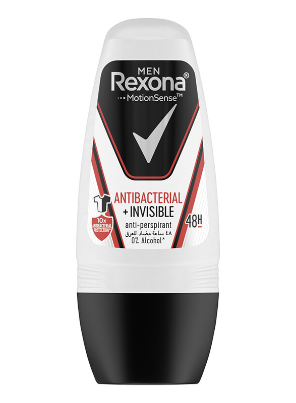 

Rexona Men Antiperspirant Antibacterial + Invisible Roll-On, 50ml