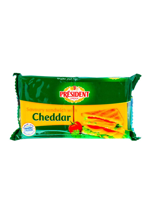 

President Sandwich Cheddar Cheese Slices, 400g