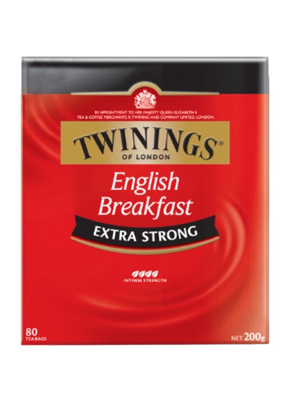 

Twinings English Breakfast Extra Strong Tea, 80 Teabags, 200g