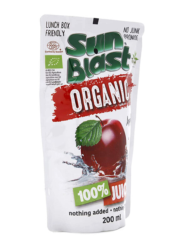 

Sun Blast Organic 100% Apple Juice, 200ml