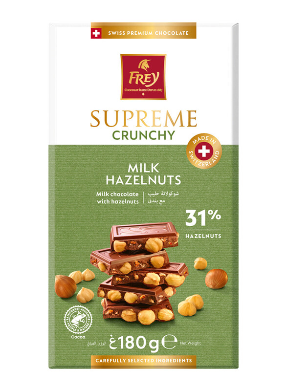 

Frey Supreme Hazelnuts Milk Chocolate Bar, 180g