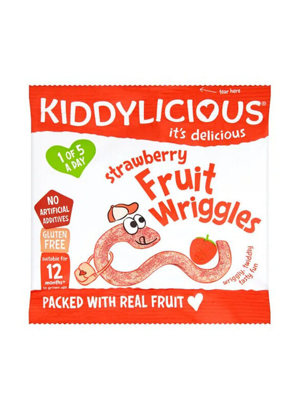 

Kiddylicious Strawberry Fruit Wriggles, 12g