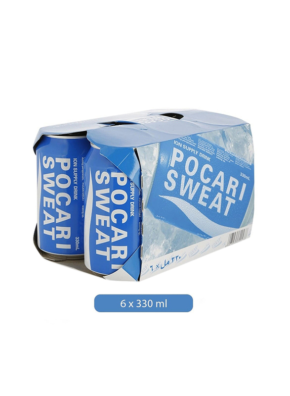 Pocari Sweat Ion Supply Sports Drink, 6 Can x 330ml