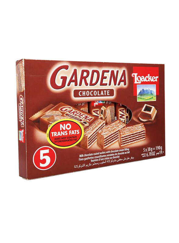 

Loacker Gardena Chocolate Wafers, 5 x 38g