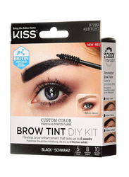 Kiss Brow Tint Diy Kit, 4 Piece, Black