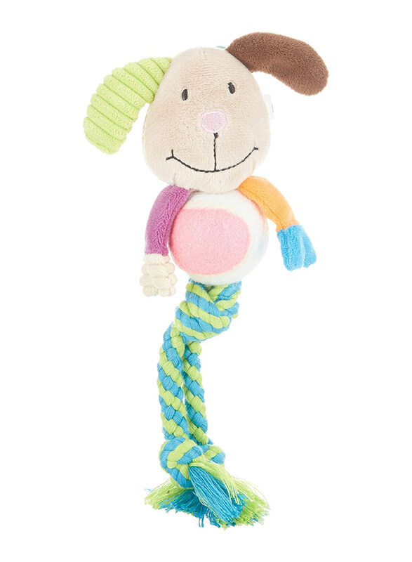 

Beeztees Textile Genjo Dog Toy, Multicolour