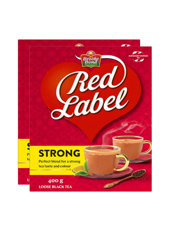 

Brooke Bond Red Label Loose Black Tea, 2 x 400g