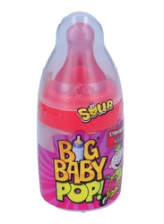 Bazooka Strawberry Sour Big Baby Pop Candy, 32g