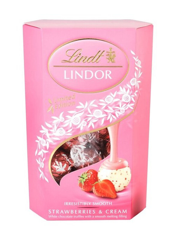

Lindt Lindor Strawberry & Cream Stuffes Chocolate, 200g