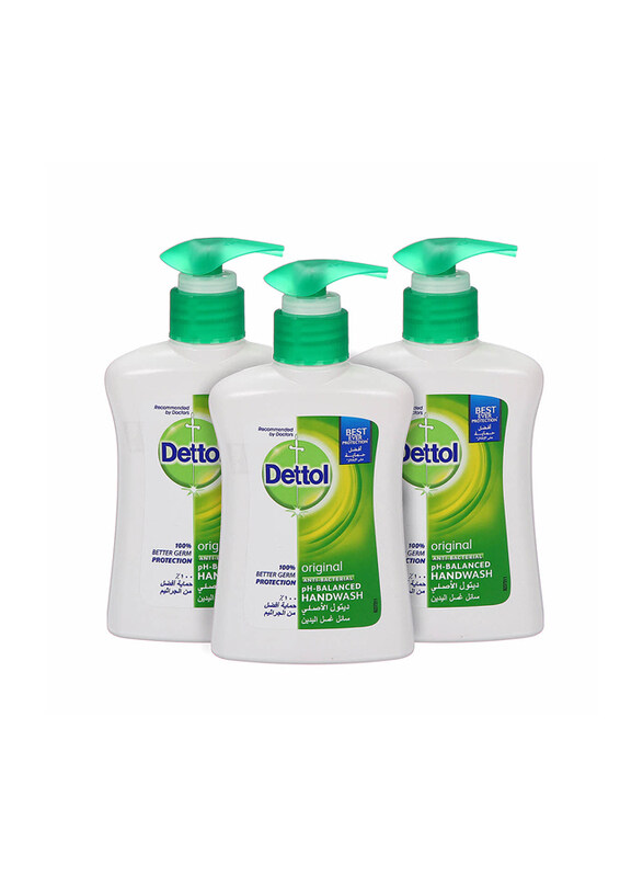 

Dettol Original Antibacterial Hand Wash, 3 x 200ml