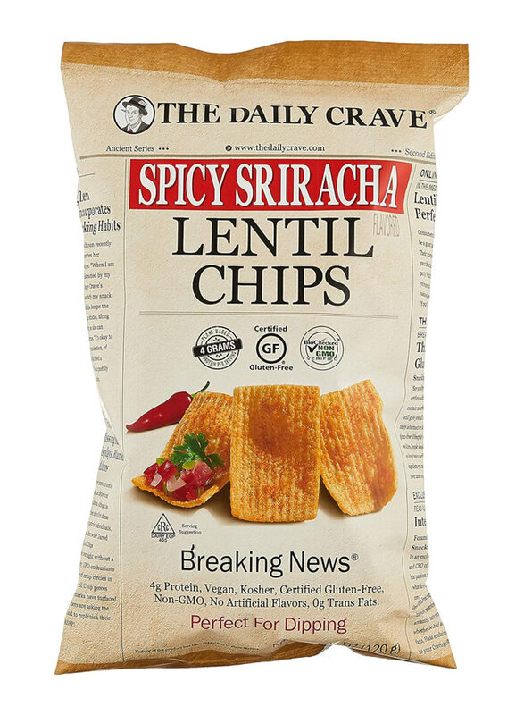 

The Daily Crave Spicy Lentil Chips, 120g