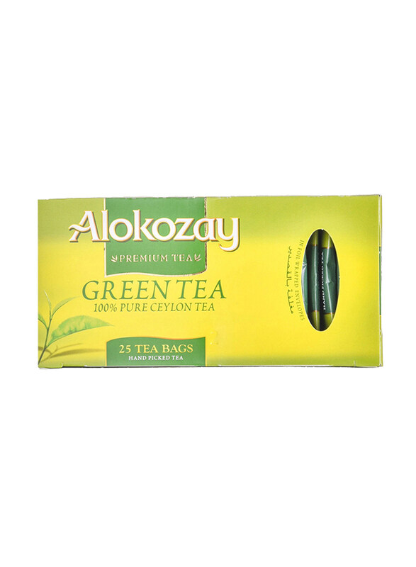 

Alokozay Heat Seal Sachets Green Tea, 25 Tea Bags x 2g