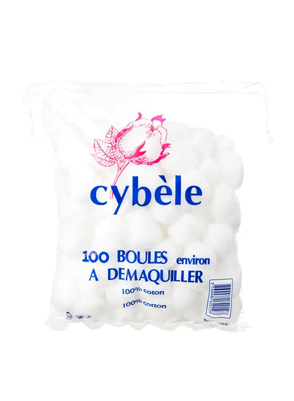 

Cybele White Cotton Balls, 100 Pieces