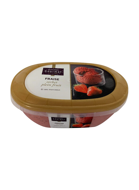 

Monoprix Gourmet Plain Sorbet Full Strawberry Ice Cream, 500g