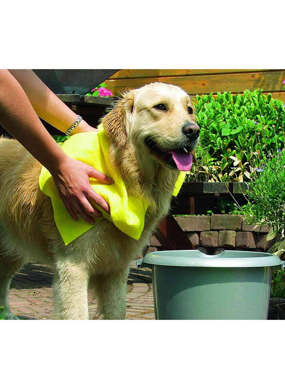 

Pawise Dog Paw Dog Towel Hand Towel, 50 x 40 cm, 11242 , Yellow